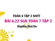 Bài 6.22 SGK Toán 7 tập 2 Kết nối tri thức